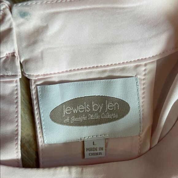 Jewels by Jen Light Pink Tunic Cold Shoulder Blouse, Women’s Size Large - Picture 2 of 6